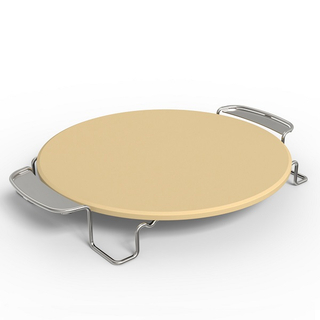 Cordierit-Pizzastein mit Halter