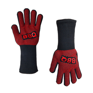 Lange hitzebeständige Grillhandschuhe