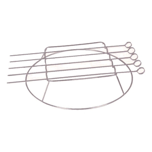Spießständer-Set aus Edelstahl zum Grillen