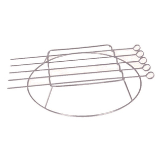 Spießständer-Set aus Edelstahl zum Grillen