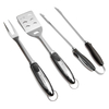 Grillbesteck-Set aus Edelstahl mit langem Griff